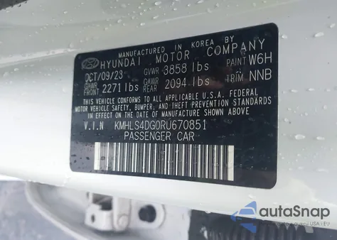 2024 Hyundai Elantra Sel from USA, damaged, VIN KMHLS4DG0RU670851